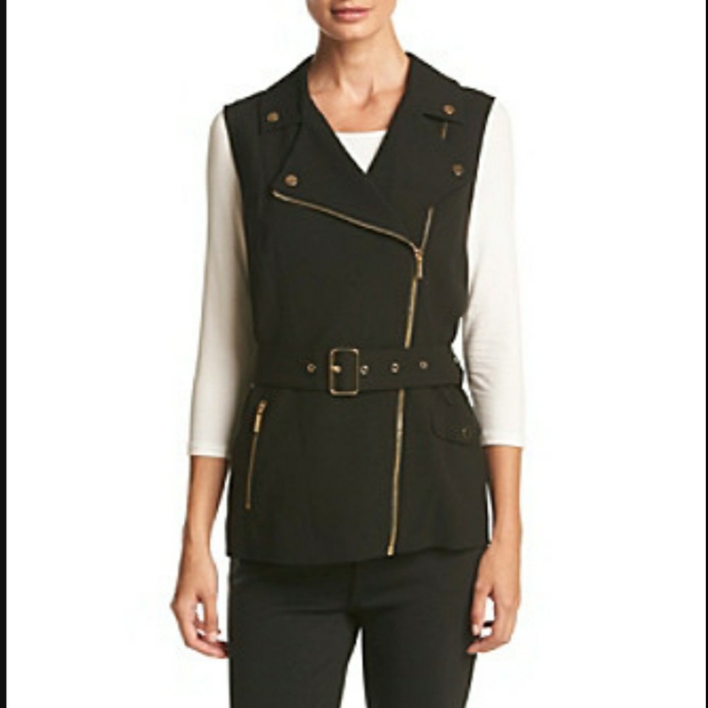 New CALVIN KLEIN Belted Moto Vest - Picture 4 of 4